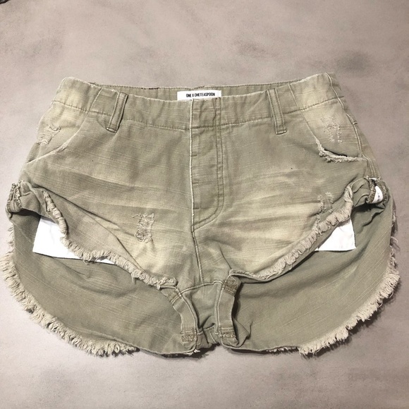 ONE TEASPOON Militaire Sailors Shorts - Picture 2 of 9